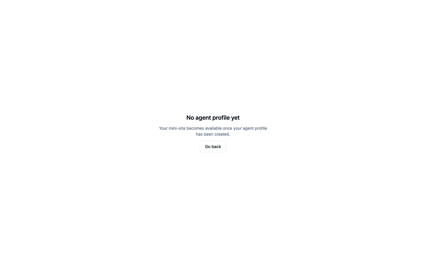 The mini-site editor